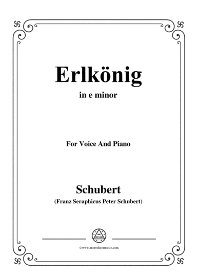 Schubert-Erlkönig in e minor,for voice and piano (arr. MSM)
