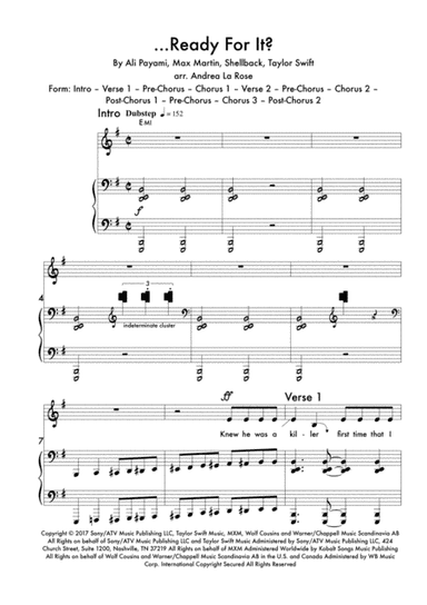 ...ready For It? (arr. Andrea La Rose)
