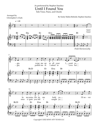 Until I Found You (arr. Christopher L Clark)