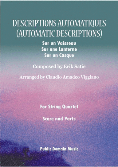 Automatic Descriptions (Descriptions Automatiques) (arr. Claudio Amadeo Viggiano)