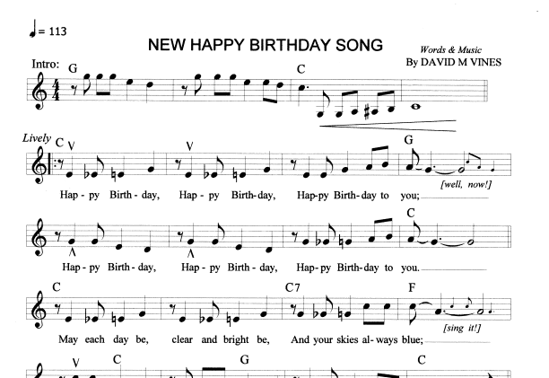 NEW HAPPY BIRTHDAY SONG