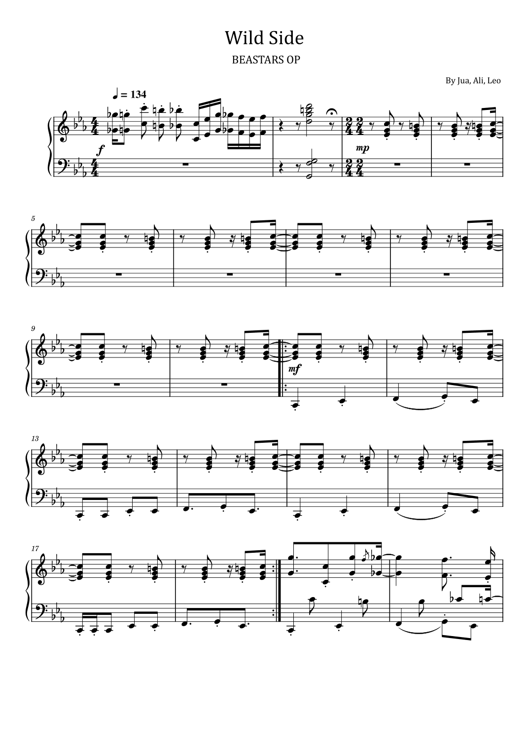 Wild Side (arr. poon)