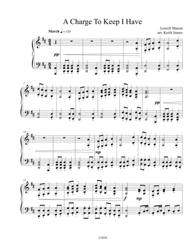 A Charge To Keep I Have (arr. Keith James)