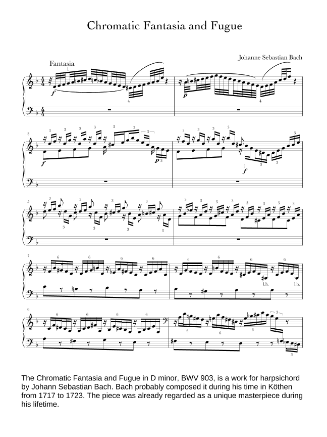 Chromatic Fantasia and Fugue (arr. Thomas Ling)