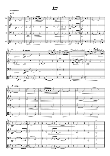 Scenes from Childhood 15-13 string quartet (arr. PianoSheetNow)