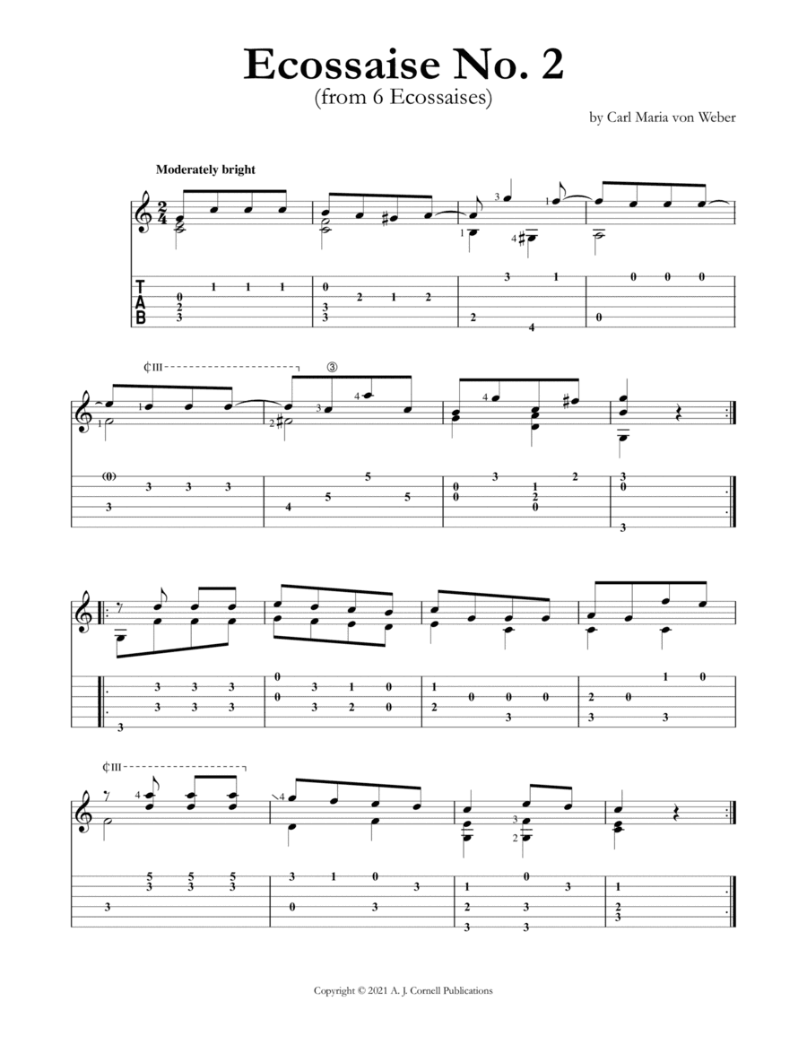 Ecossaise No. 2 (from 6 Ecossaises) (arr. Mark Phillips)