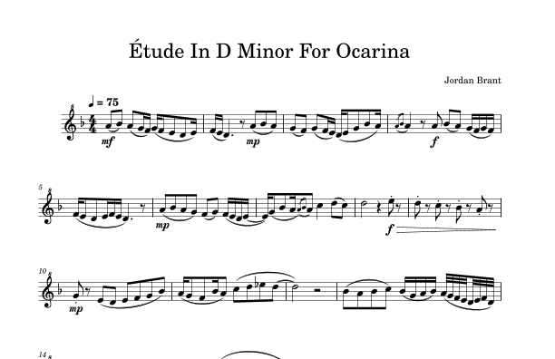 Étude For Ocarina