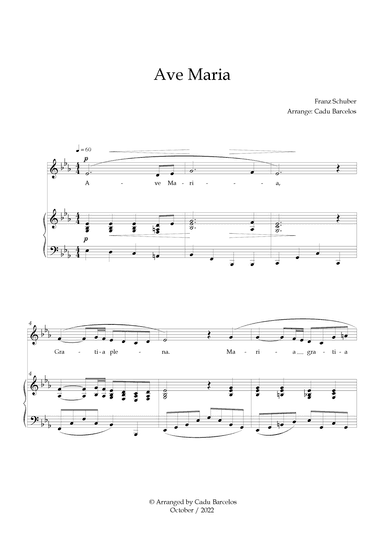 Ave Maria - Schubert Eb Major (arr. Cadu Barcelos)