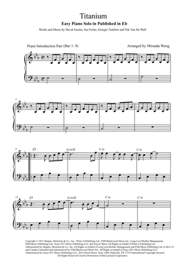 Titanium (arr. Miranda Wong)