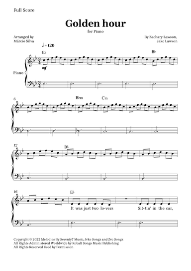 Golden Hour (arr. Márcio Silva)