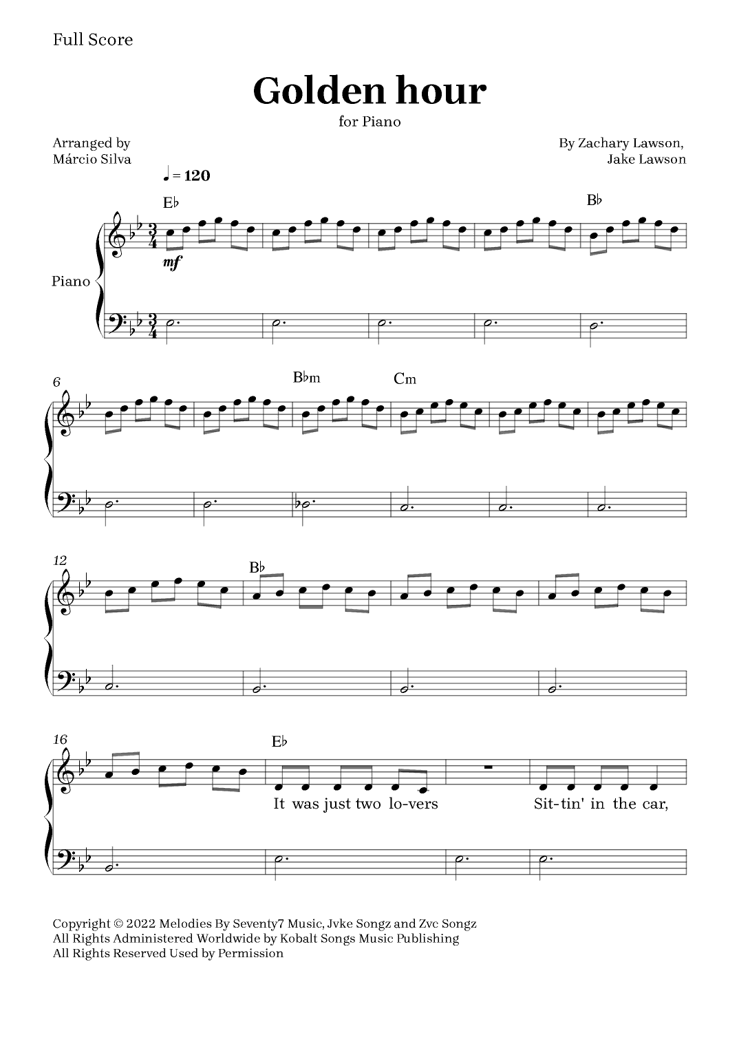 Golden Hour (arr. Márcio Silva)