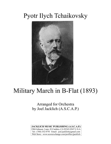 Military March in B-Flat (1893) (Orchestra) (arr. Joel Jacklich (ASCAP))