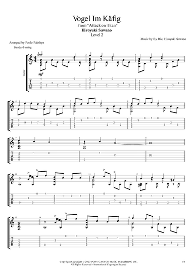 Vogel Im Kafig (arr. Pavlo Pakshyn)