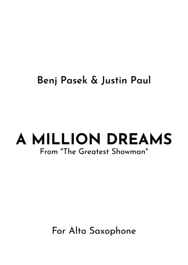 A Million Dreams (arr. Jireh J.)