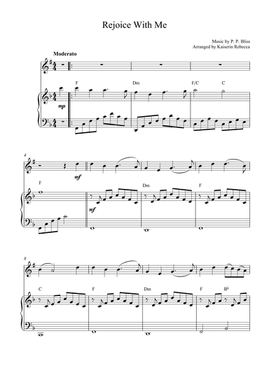 Rejoice With Me (arr. Kaiserin Rebecca)