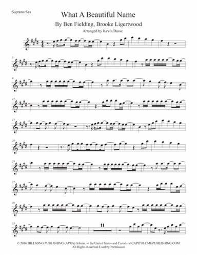 What A Beautiful Name (arr. Kevin Busse)