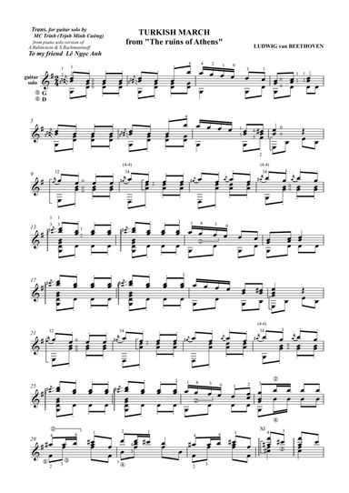 Beethoven Turkish March (arr. MC Trinh)
