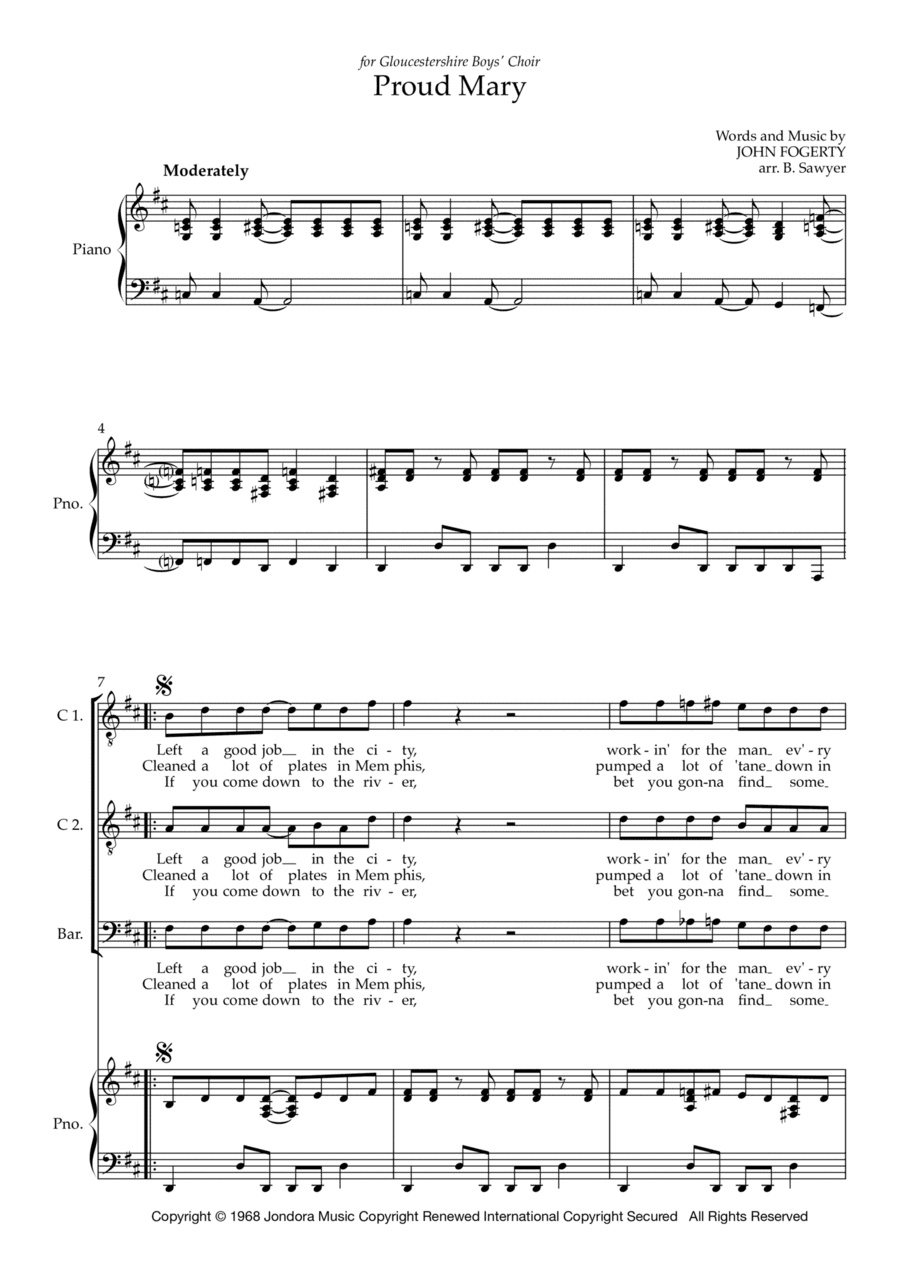 Proud Mary (arr. Ben Sawyer)