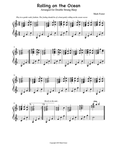 Rolling on the Ocean // Double Strung Harp Music