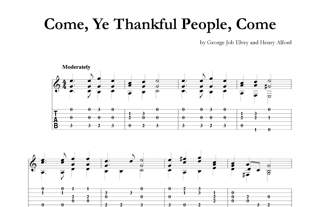Come, Ye Thankful People, Come (arr. Mark Phillips)