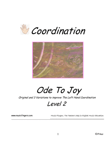 Ode To Joy. Lev. 2. Coordination (arr. Music Fingers)