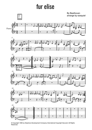 Fur Elise (arr. by Ezequiel zeferino edição)
