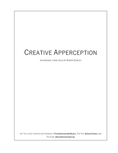 Creative Apperception