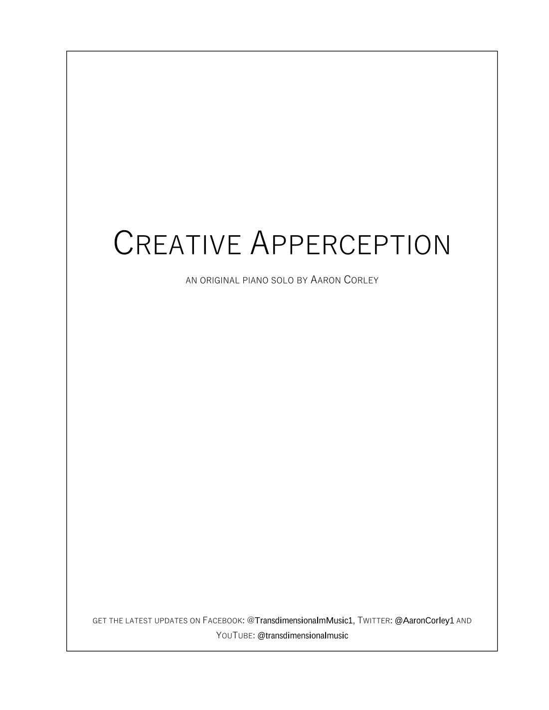 Creative Apperception