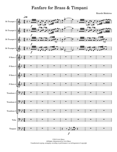 Fanfare for Brass & Timpani