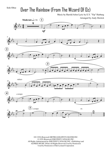 Over The Rainbow (from The Wizard Of Oz) (arr. Andy Derrick)