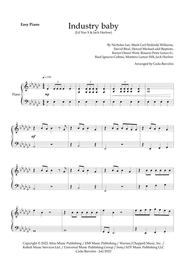 Industry Baby (arr. Cadu Barcelos)