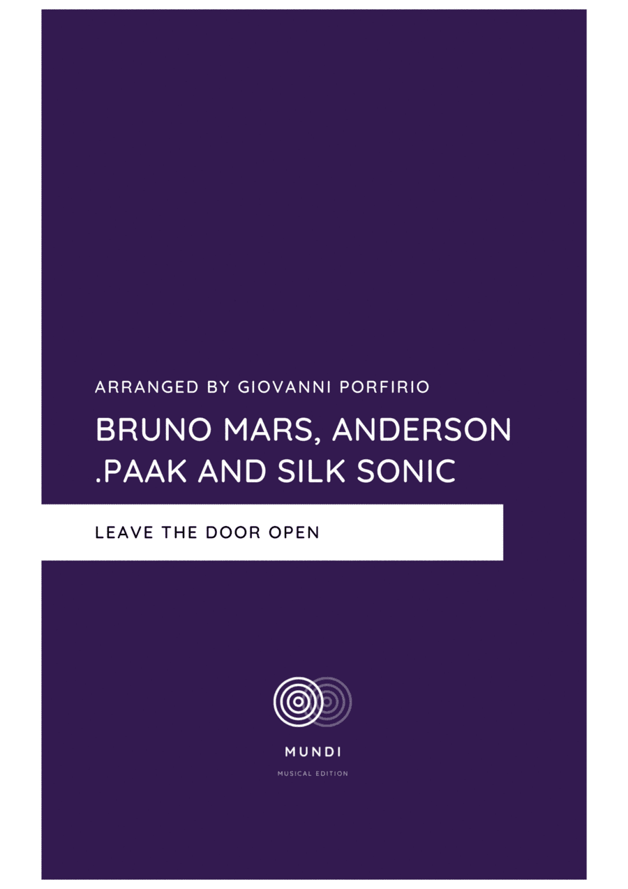 Leave The Door Open (arr. Giovanni Porfirio)