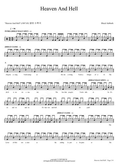 Heaven And Hell (arr. COPYDRUM)