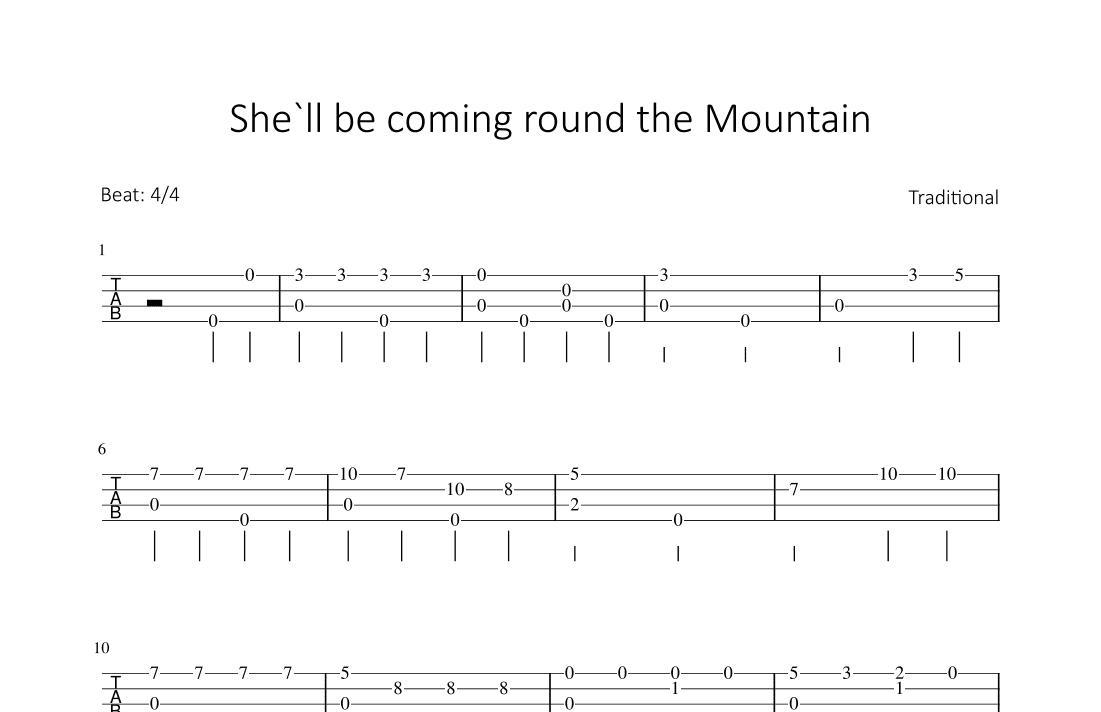 She‘ll be coming round the Mountain (arr. Bettina Schipp)