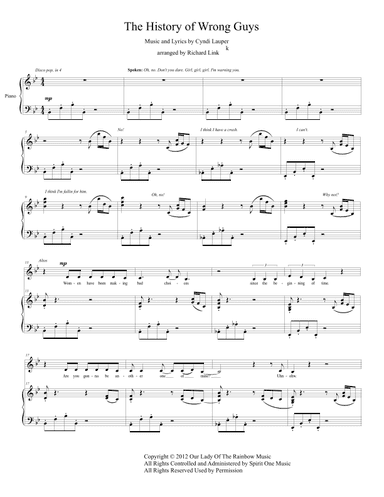 The History Of Wrong Guys (arr. Richard Link)