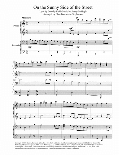 On The Sunny Side Of The Street (arr. Ellen Foncannon Stephenson)