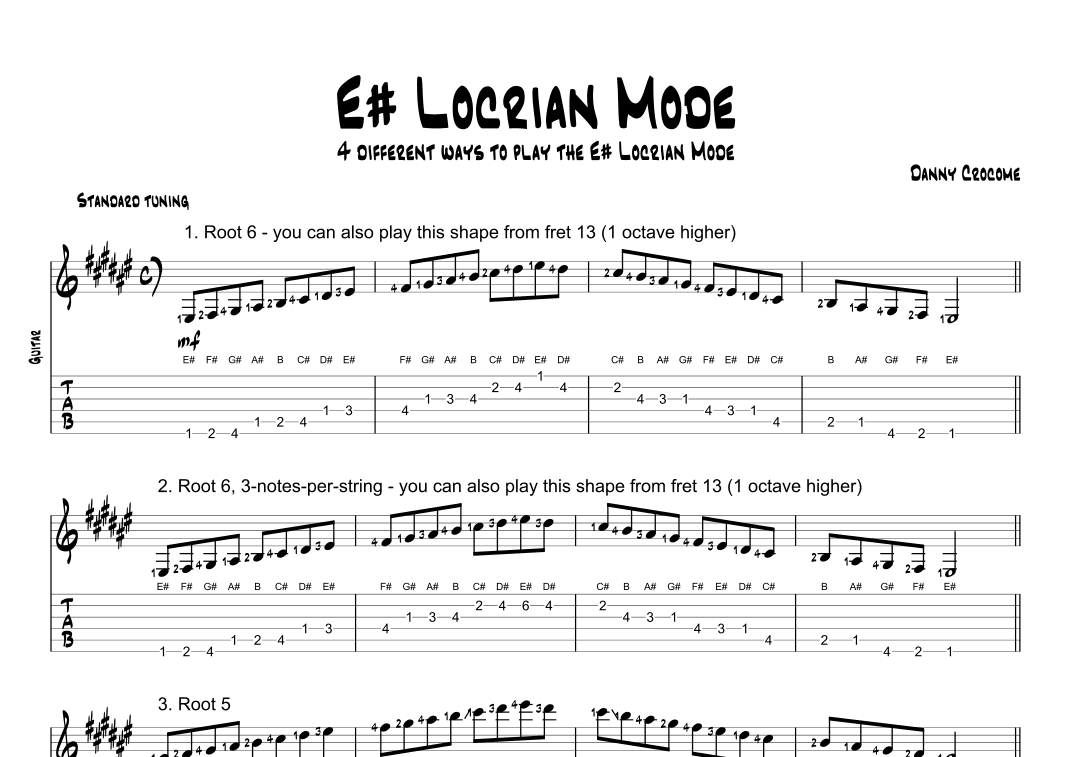 E# Locrian Mode (4 Ways to Play)