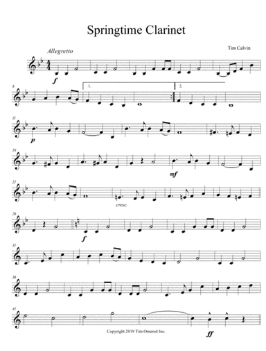 Springtime Clarinet