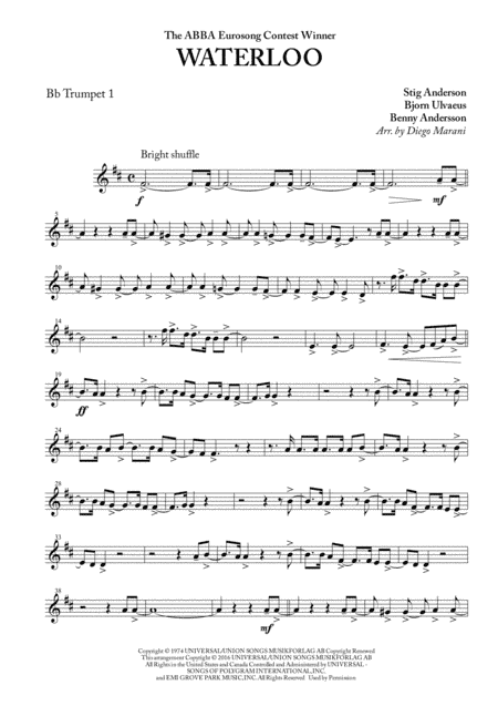 Waterloo (arr. Diego Marani)