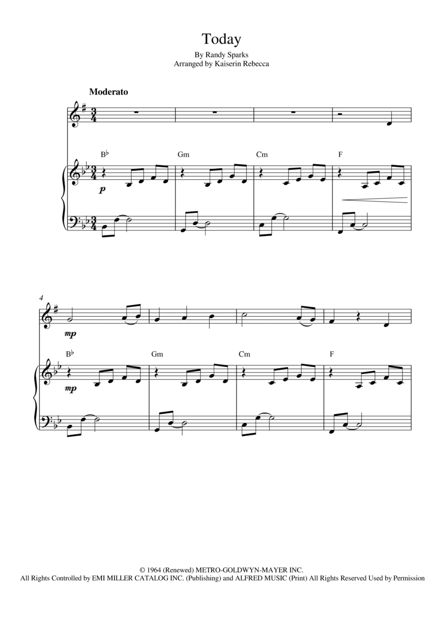Today (arr. Kaiserin Rebecca)