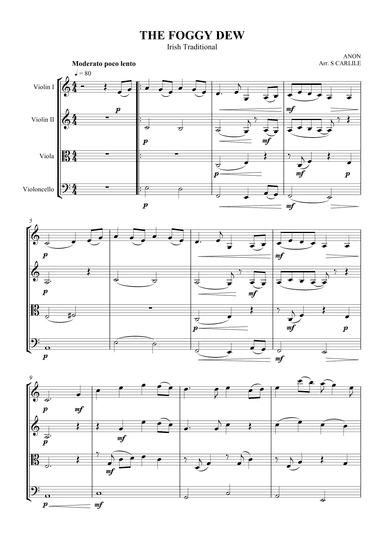 The Foggy Dew (arr. SCMusic)