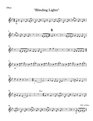 Blinding Lights (arr. SongBird Music)