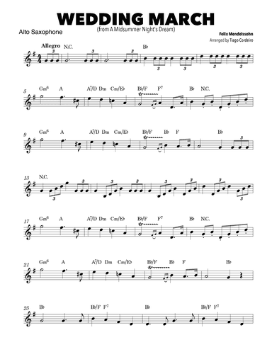 Wedding March (arr. Tiago Cordeiro)