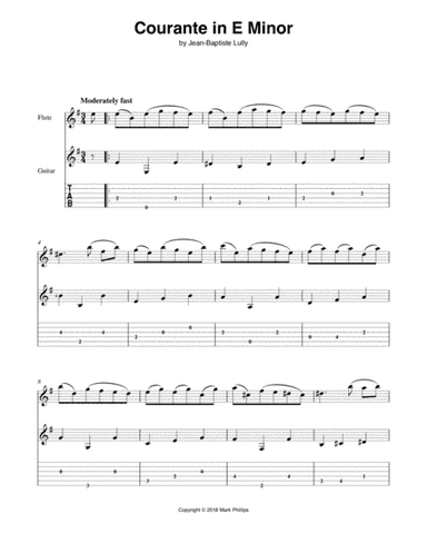 Courante in E Minor (arr. Mark Phillips)