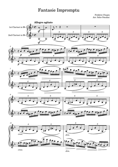Fantasie Impromptu (arr. Saho Omukai)