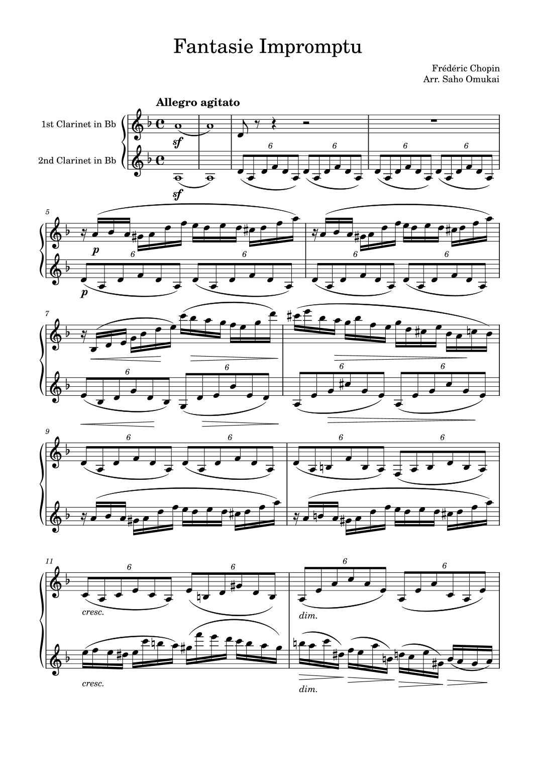 Fantasie Impromptu (arr. Saho Omukai)