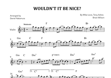 Wouldn't It Be Nice (arr. Daniel Nakamura)