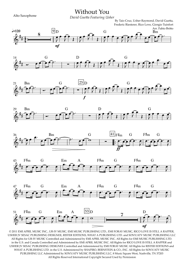 Without You (arr. Fabio Britto)