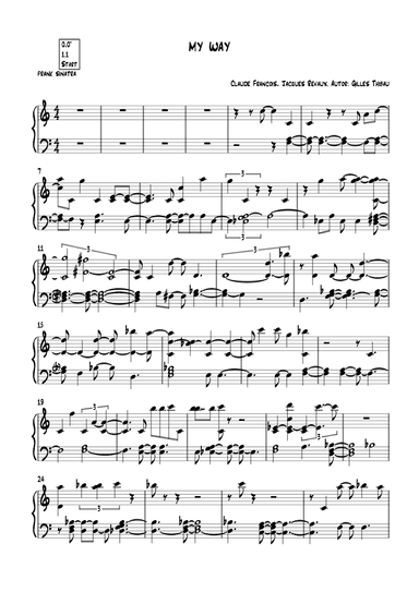 I Did It My Way (arr. ezequiel zeferino)