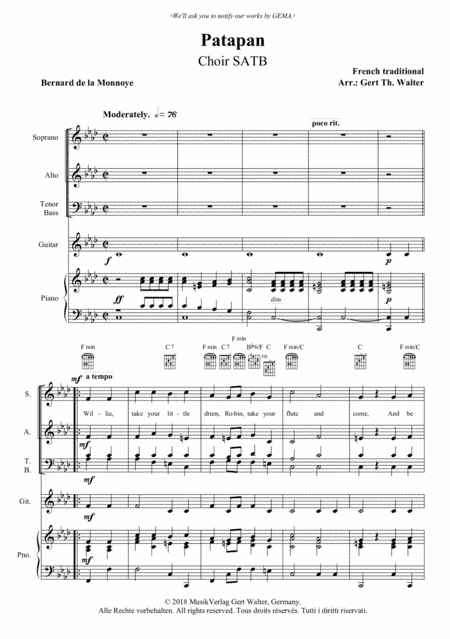 Patapan (arr. Gert Th. Walter)